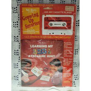 New Interscope 1982 Book & Tape Learning Numbers Vintage Set